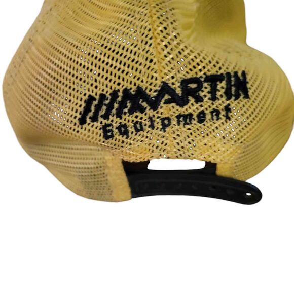 Men's John Deere Yellow and Black Trucker Hat Snapback - Picture 4 of 5